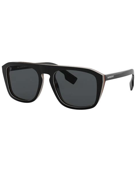 burberry men's 0be4286-sunglasses|Burberry BE4286 Black Polarised Sunglasses .